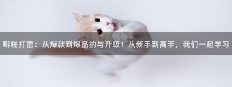 一念永恒漫画免费奇漫屋：噼啪打雷：从爆款到爆品的与升级！从新手到高手，我们一起学习